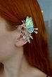 Butterfly ear cuff no piercing Fairy earwrap | Etsy