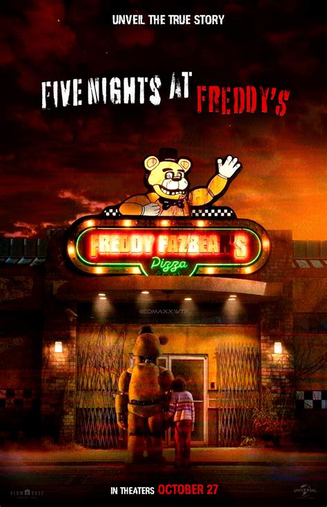 Bh Five Nights At Freddys Movie Poster By Edmaxxwtf On Deviantart