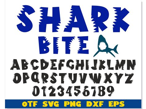 Shark Font Svg Shark Alphabet Svg Shark Font Svg Files For Etsy Images