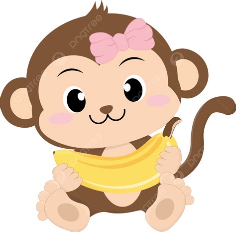 Baby Girl Monkey Clip Art Images