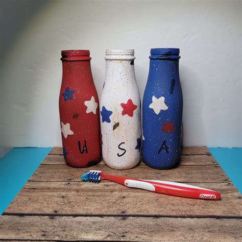 Upcycle Starbucks Bottles Into Patriotic Décor Mixed Kreations
