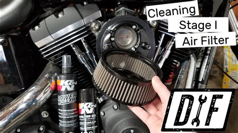 Cleaning Harley Davidson Stage Air Filter With K N Recharge Kit Youtube