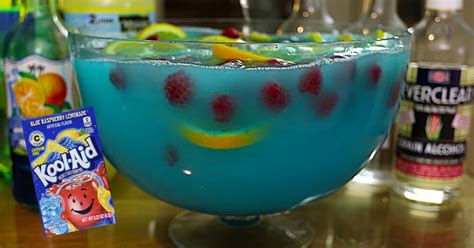 Blue Kool Aid Jungle Juice Punch With Everclear
