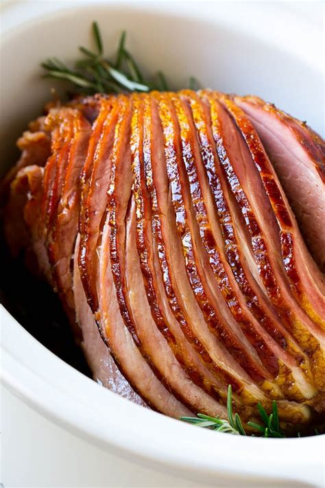 Ham is one of those foods that we don't typically have on an average weeknight. Crock Pot Ham with Brown Sugar Glaze - Dinner at the Zoo