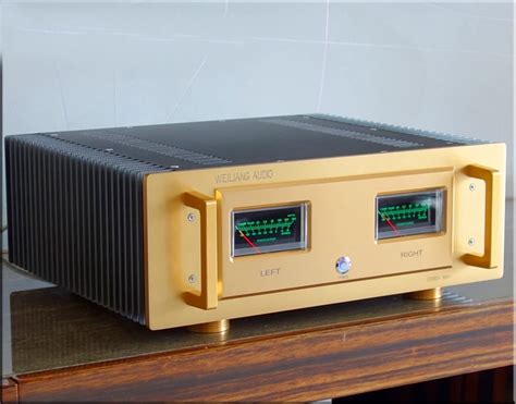 Luxury Full Aluminum Power Amplifier Chassis With Double Vu Meter For