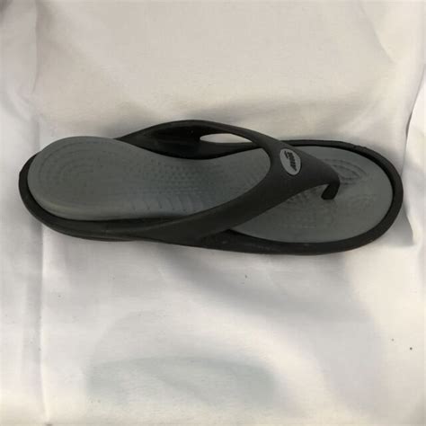 Avia Mens Sandals Thongs Flips Flops Black Size 10 Ebay