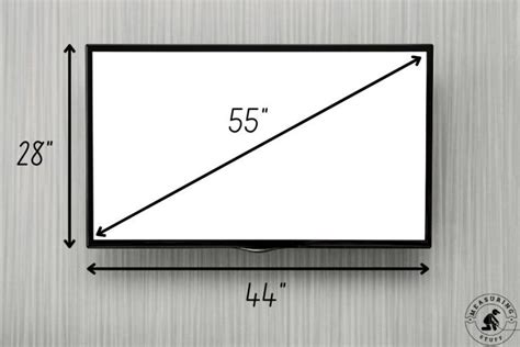 What Are The Dimensions Of A 55 Inch Tv Exact Sizes Measuring Stuff