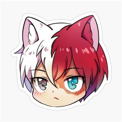 Shouto Todoroki Boku No Hero Academia Sticker By Ice Man7 Chibi