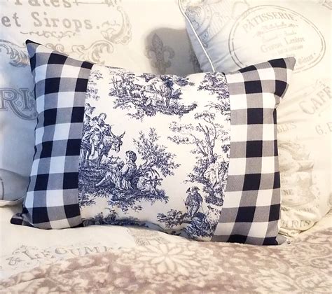 Free delivery and returns on ebay plus items for plus members. Handmade Country French Blue and White Toile Accent Pillow