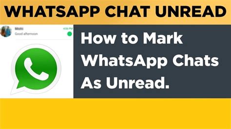 How To Mark Whatsapp Chats Unread On Android And Iphone Gaming News
