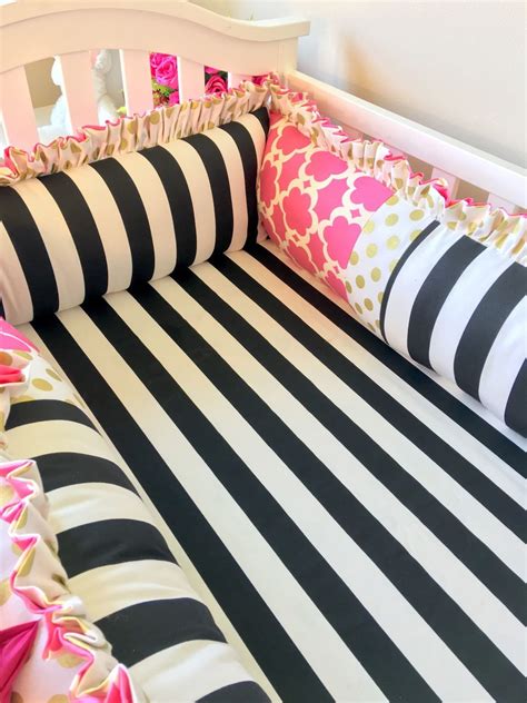 Storage ottoman bed brown/black/white 4ft6 double 4ft small double 5ft king size (white 5ft. Ritzy Baby Designs, LLC - Black and White Stripe and Hot ...
