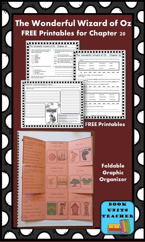 Free Printable Pages For The Wonderful Wizard Of Oz ~ Chapter 20