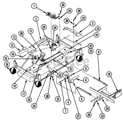 Snapper Z 4200m 82179 Snapper 42 Mower Deck Assembly 60 Mower