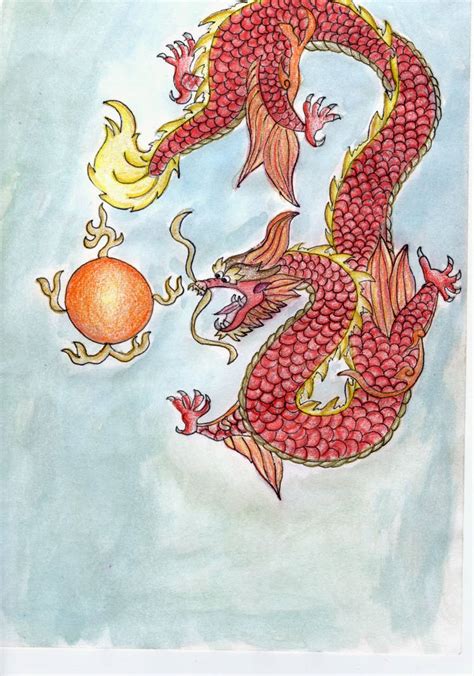 Red Chinese Isu Dragon By Myloko On Deviantart