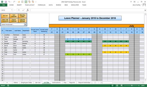 employee annual leave record spreadsheet google