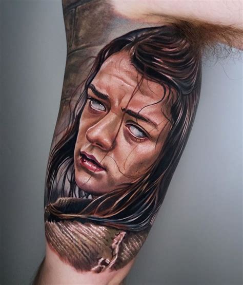 Arm game of thrones tattoos 4. Arya Stark from Game of Thrones tattoo by Jordan Croke ...