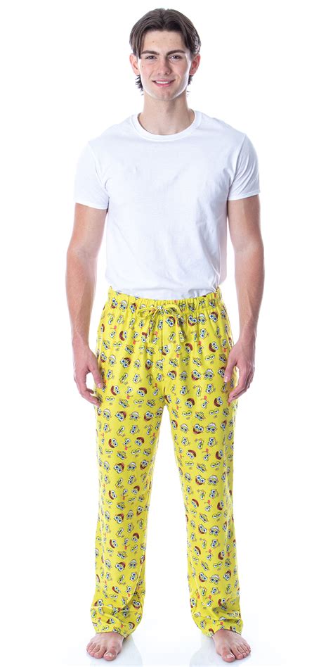 Nickelodeon Mens Spongebob Squarepants Expressions Loungewear Pajama