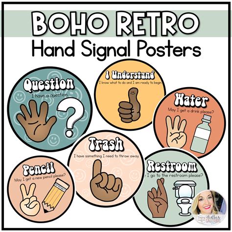 Hand Signal Posters For Classroom Management Artofit