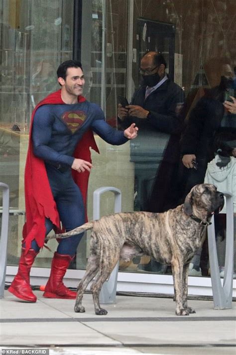 Tyler Hoechlin Takes A Selfie With A Dog On The Vancouver Set Of