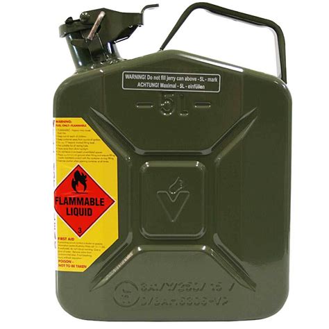 Pro Quip 5l Army Green Metal Fuel Jerry Can