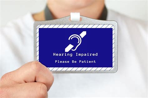 Im Deaf Hearing Impaired Please Be Patient Awareness Etsy