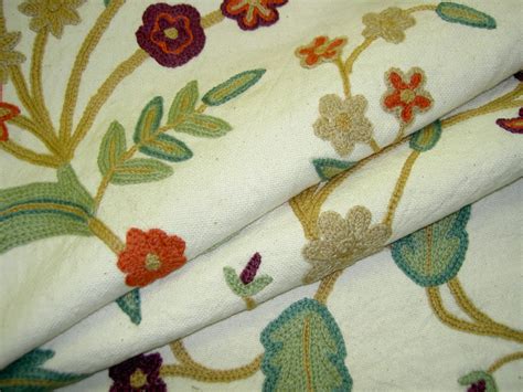 Additional Pictures Of Crewel Fabric Sfs Fabrics Pattern Jaisalmir