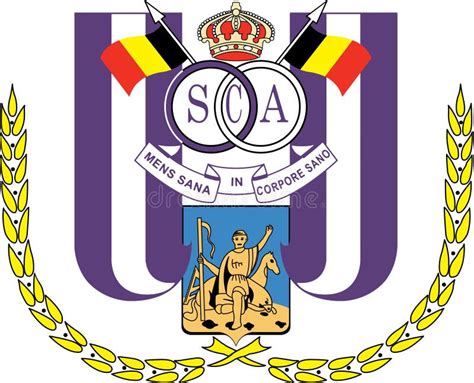 The Emblem Of The Football Club Royal Sporting Club Anderlecht