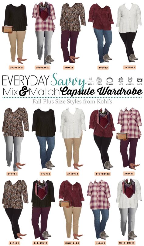 Fall Plus Size Outfits From Kohls Mini Capsule Mix And Match Plus Size Fashion Plus Size Fall