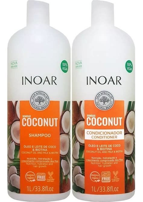 Inoar Kit Bombar Coconut Shampoo 1lcondicionar 1litro Mercado Livre