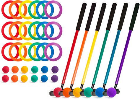 Champion Sports Mini Golf Clubs Multi Colored Putt Putt