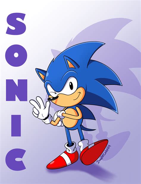 Classic Sonic By Doodlecube64 On Newgrounds