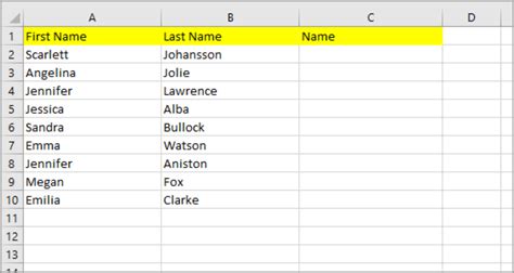 Two Easy Ways To Combine First And Last Names In Microsoft Excel