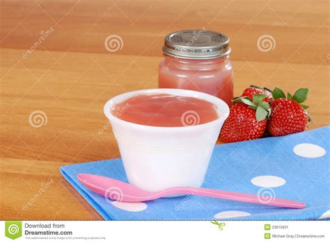 Strawberry Baby Food Stock Image Image Of Dinner Baby 23615631