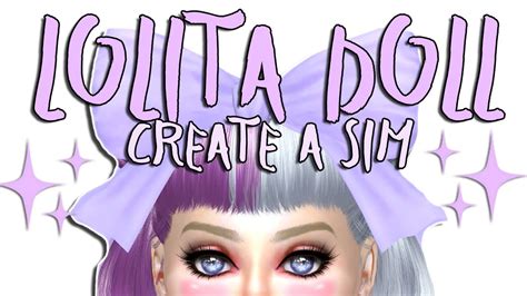 Sims 4 Create A Sim Lolita Doll Feat Lilac Simmer Youtube