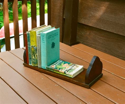 Wooden Book Holder Vintage Book Rack Desktop Book Holder Etsy