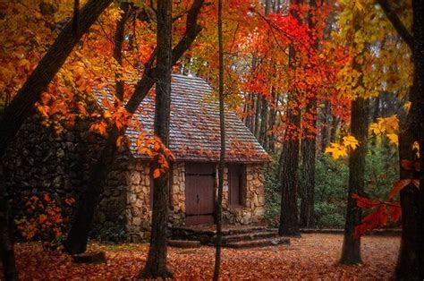 Witchy Autumns Stone Cottage Cottage In The Woods Cozy Cottage