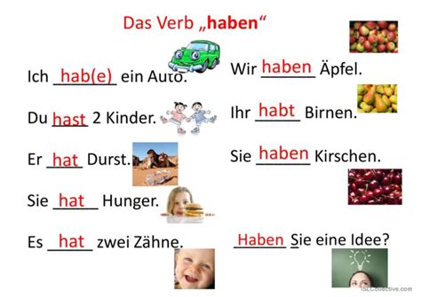 Die Verben Sein Und Haben I Deutsch Daf Powerpoints