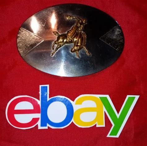 Vintage Rodeo Cowboy On Bucking Bronco Belt Buckle Mexico Western