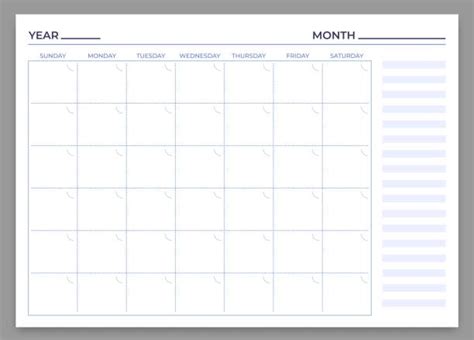 Calendars And Planners Instant Download Printable Calendar Minimalist