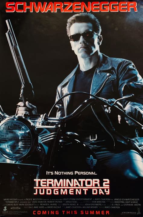 Original Terminator 2 Judgement Day Movie Poster James Cameron