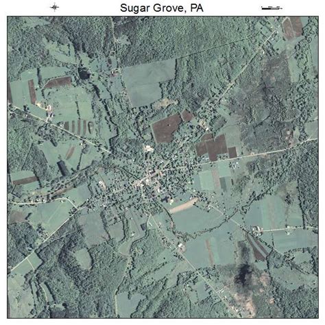 Aerial Photography Map Of Sugar Grove Pa Pennsylvania