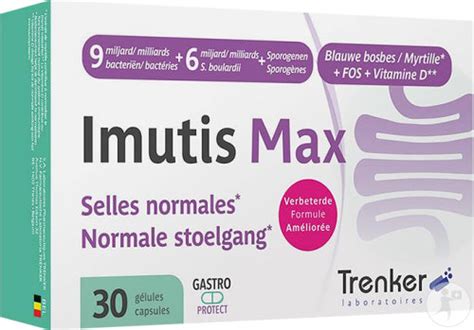 Trenker Imutis Max Selles Normales 30 Gélules Newpharma