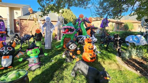 Our New 2022 Halloween Yard Display Daytime Youtube