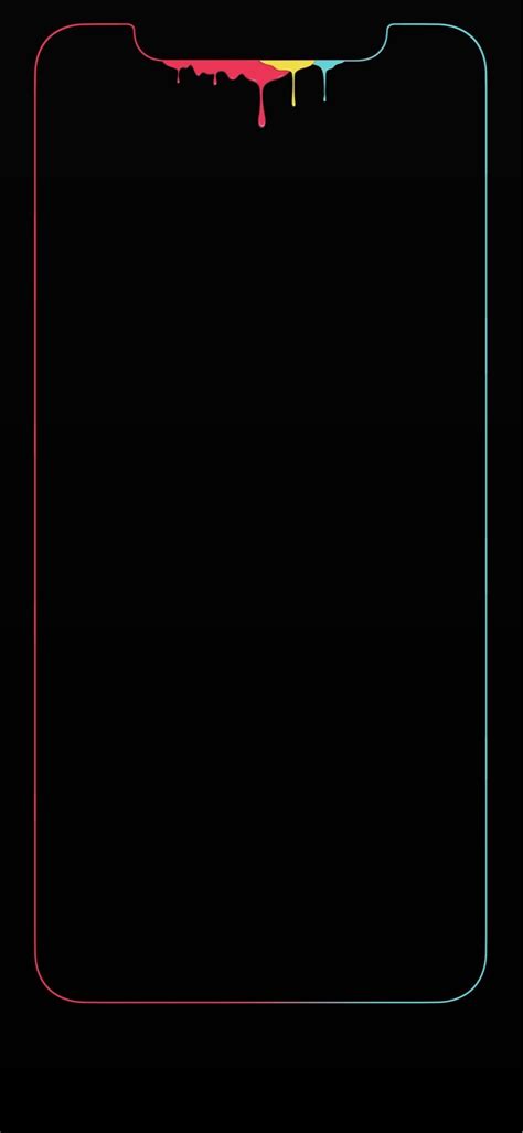 Iphone X Black Wallpaper With Border Iphone Wallpaper Uhd 4k
