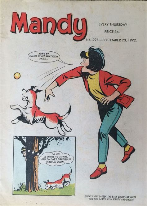 Mandy Comic Issue 297 Sept 23 1972 Childhood Memories 1970s
