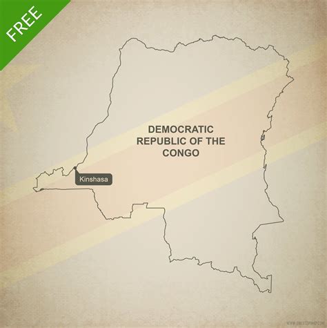 Free Vector Map of Democratic Republic Congo | One Stop Map | Democratic republic of the congo 