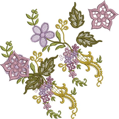 3D Flower Design 2 Embroidery Motif - 14 - Floral Illusions - by Sue B - Sue Box Creations