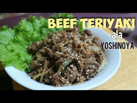 Lihat juga resep yakiniku beef ala yoshinoya (versi manis) enak lainnya! Resep Beef Teriyaki ala Yoshinoya - YouTube