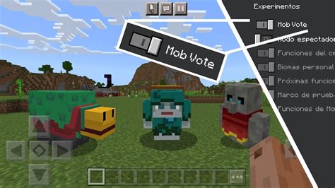 Como Activar Los Nuevos Mobs En Minecraft Pe Bedrock Mob Vote