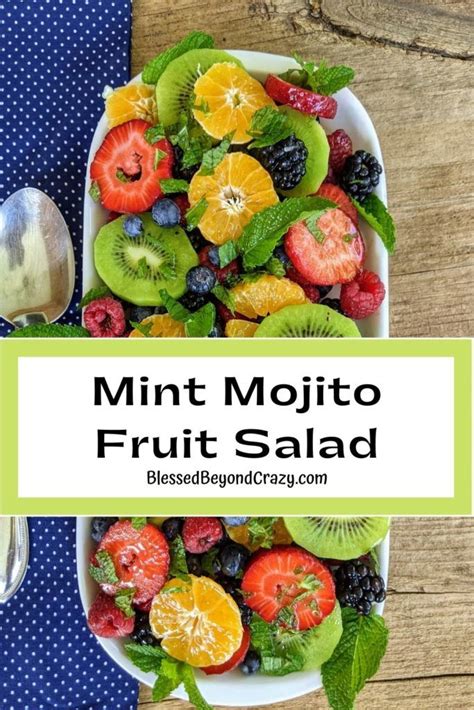 This Easy To Make Mint Mojito Fruit Salad Is Exquisite Not Only